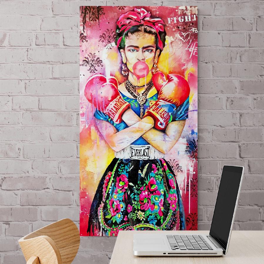 Картина на холсте HolstPrint Фрида Кало Боксер 40х120 см (RK0001)