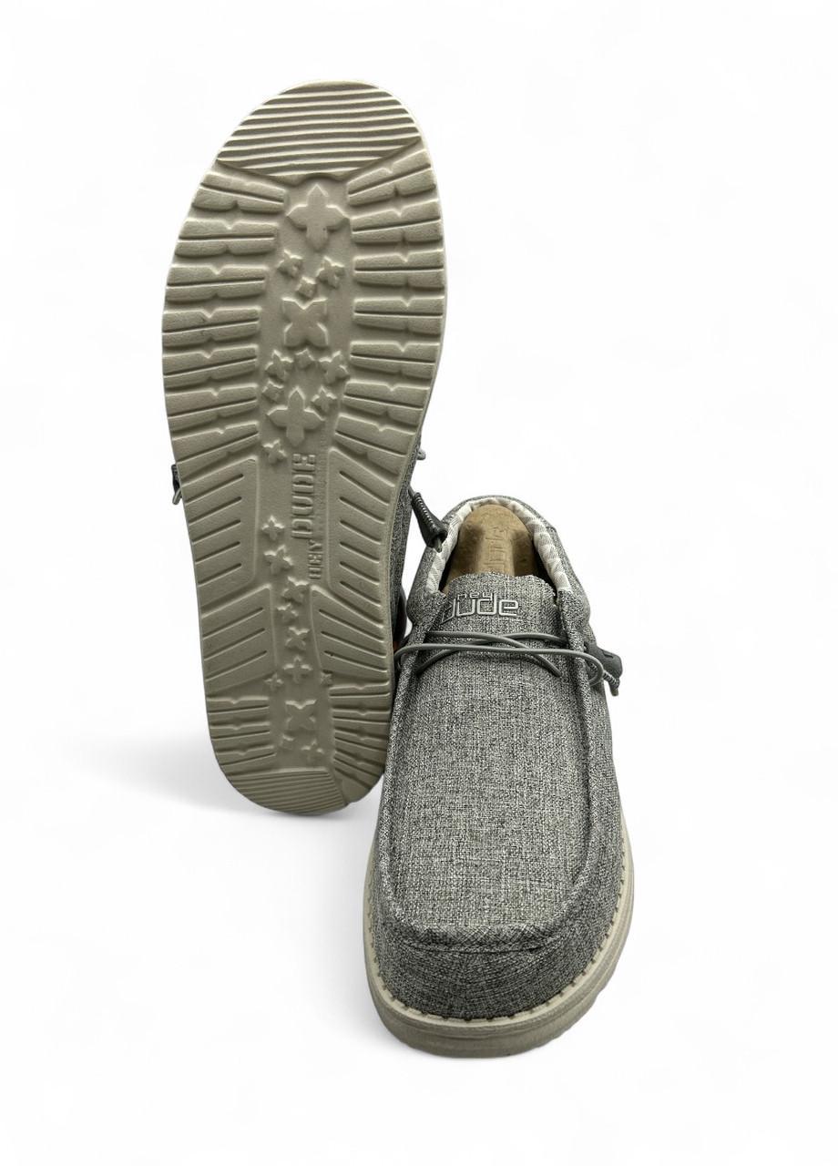 Мокасины мужские Hey Dude Wally Linen Iron 110793901 р. 41 26,7 см Серый (2773041232) - фото 5 Мокасины мужские Hey Dude Wally Linen Iron 110793901 р. 41 26,7 см Серый (2773041232) - фото 5