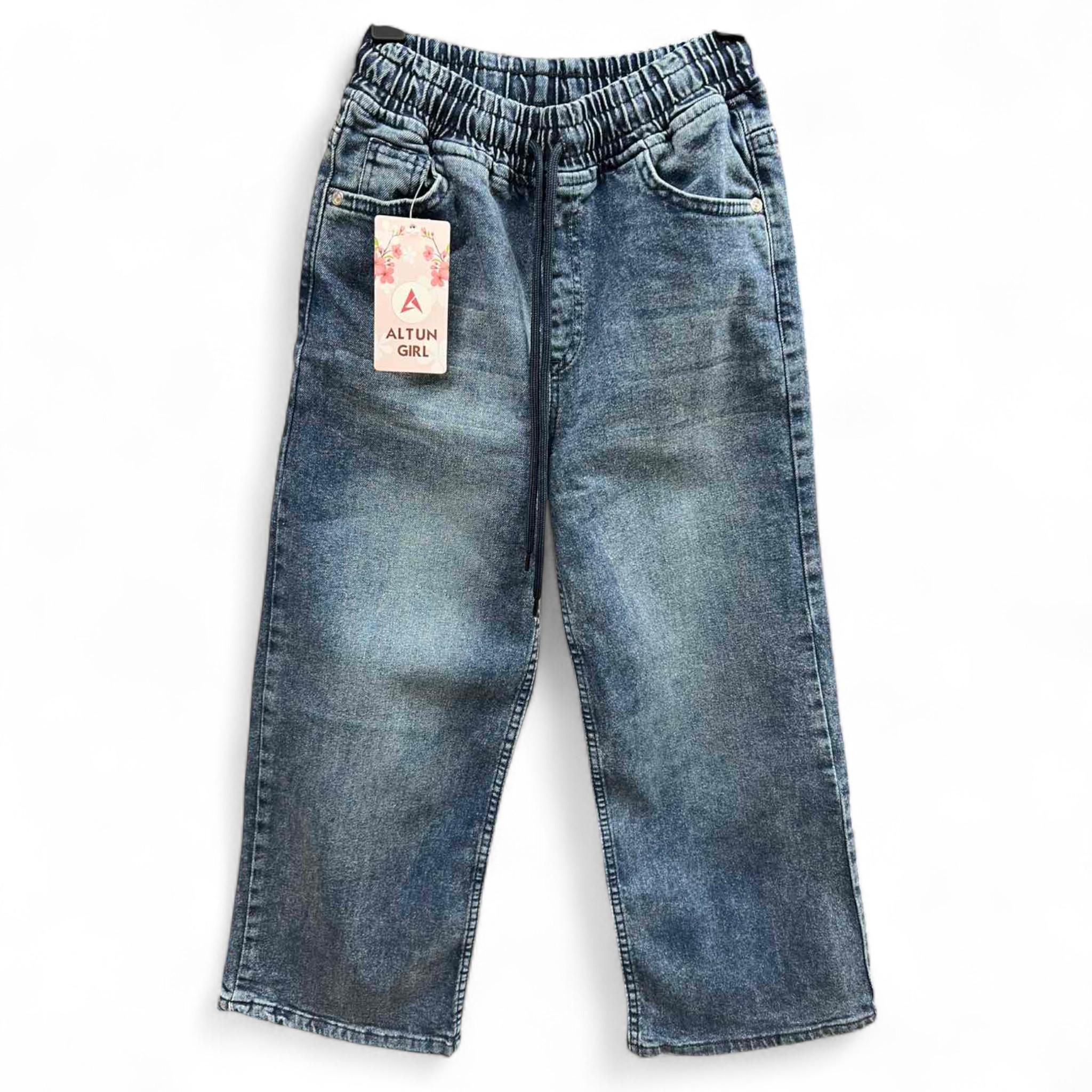 Брюки детские прямые Altun Girl 20822 джинсовые 116 см Blue (P_20822 /116)