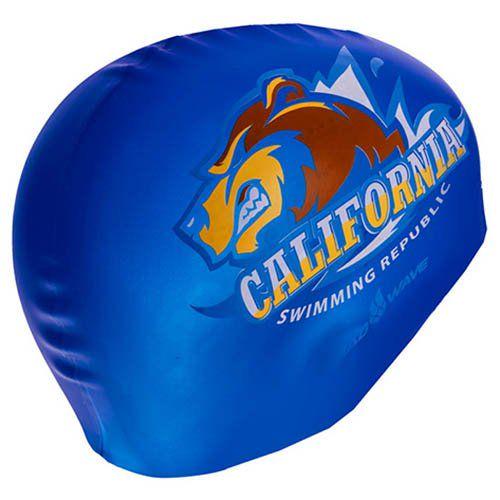 Шапочка для плавания Mad Wave California M055833000W Темно-синий (60444069) - фото 3 Шапочка для плавания Mad Wave California M055833000W Темно-синий (60444069) - фото 3