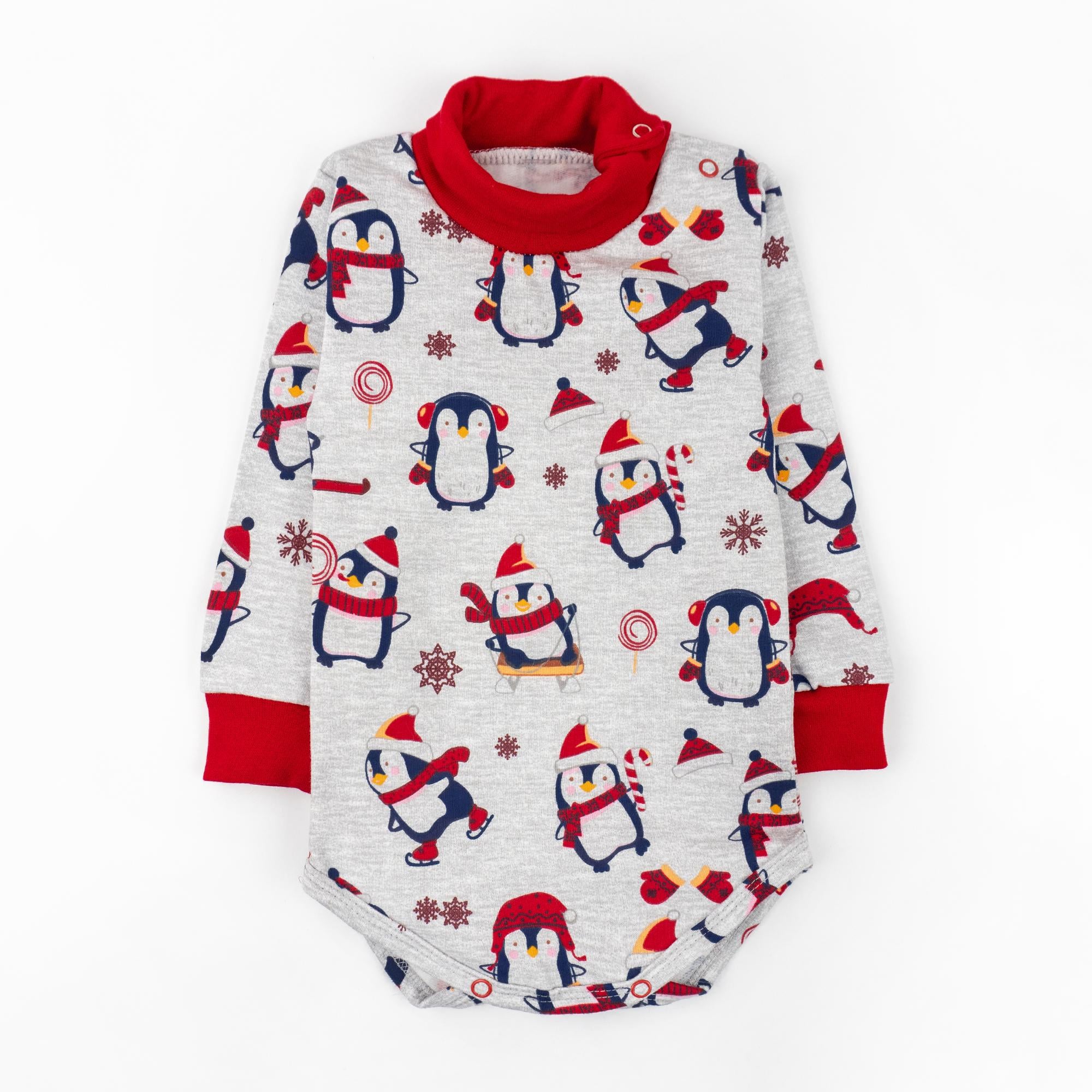 Боді-гольф для дітей Dexter's Christmas penguin d329пг-нв 68 см Сірий (702211351)