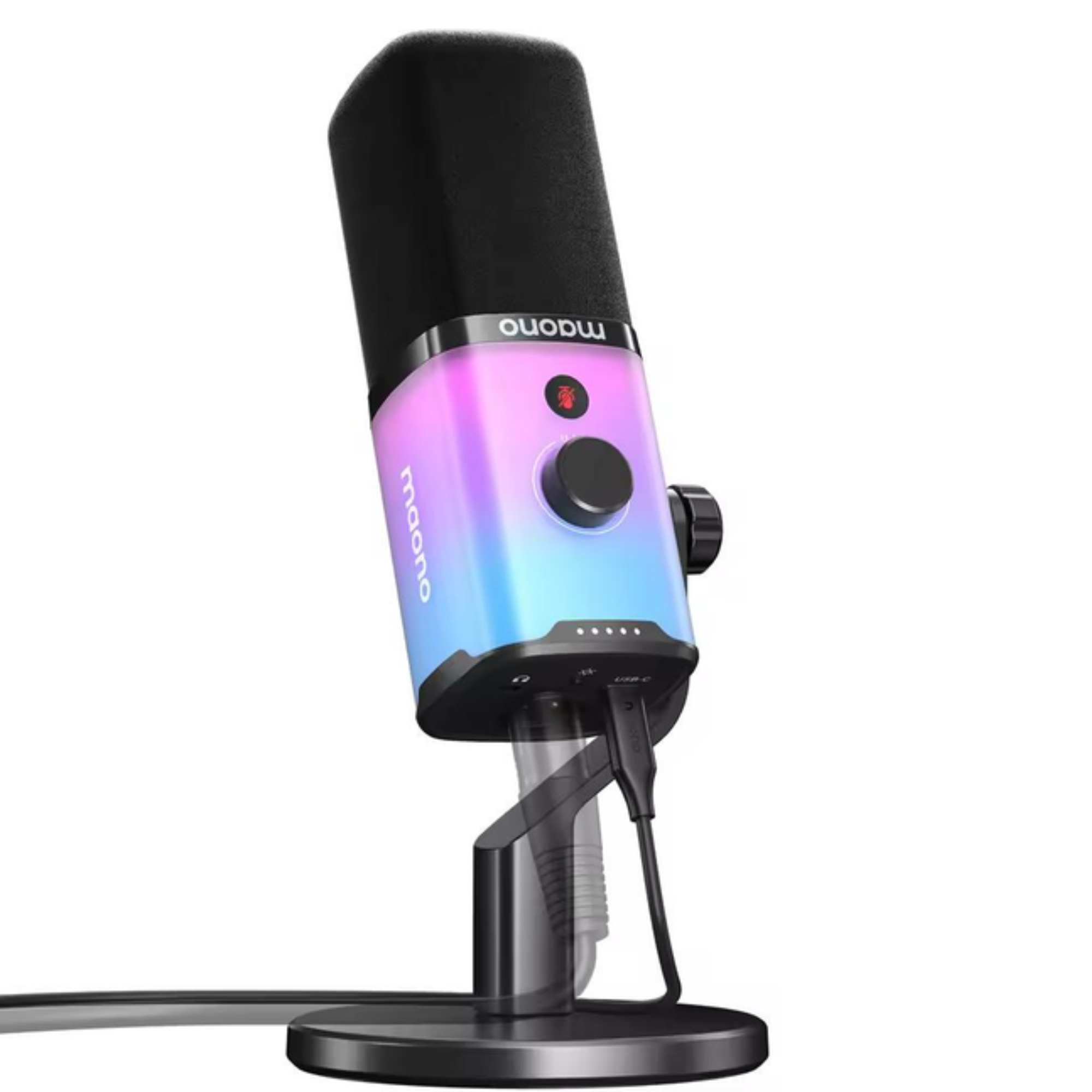 Микрофон динамический Maono PD100X RGB-подсветка Gaming USB/XLR Black (PD100X) Микрофон динамический Maono PD100X RGB-подсветка Gaming USB/XLR Black (PD100X)