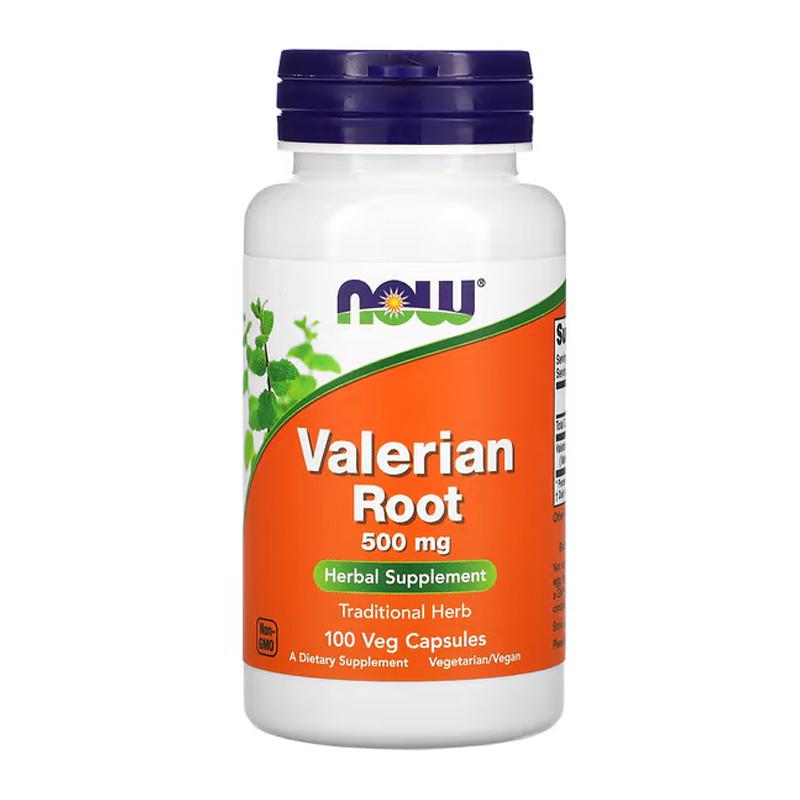 Валеріана NOW Valerian Root 500 мг 100 капс. (06390-01)