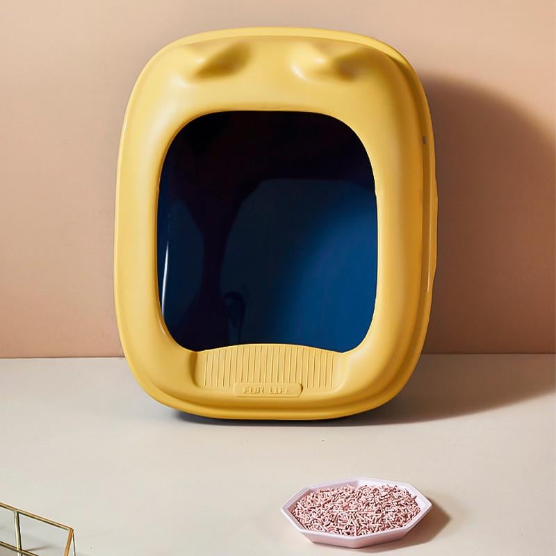 Лоток для кішок Taotaopets 268802 з лопаткою 40x30x20 см Yellow (1908888649) - фото 3 Лоток для кішок Taotaopets 268802 з лопаткою 40x30x20 см Yellow (1908888649) - фото 3