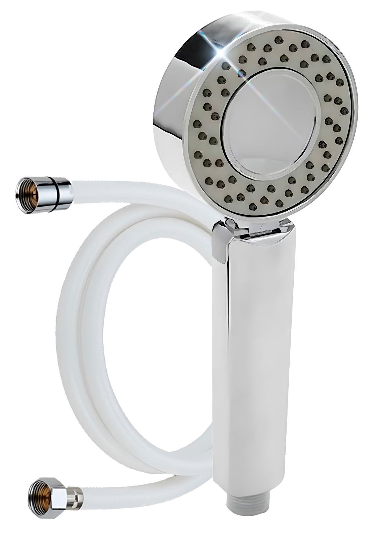 Душовий набір BRS двостороння душова насадка з відсіком для шампуню з 3 режимами силіконовий 150 см (448265090)