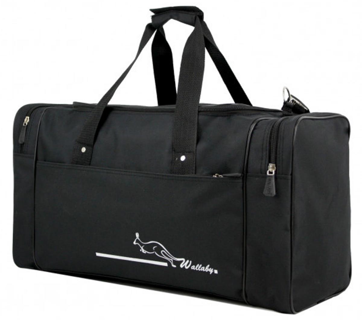 Сумка спортивная Wallaby 3050 30х55 см Черный (S305001)