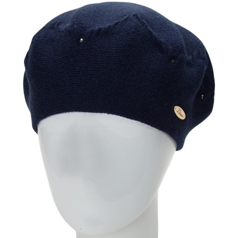 Берет женский двойной Lirus Алана универсальный Синий (276157)