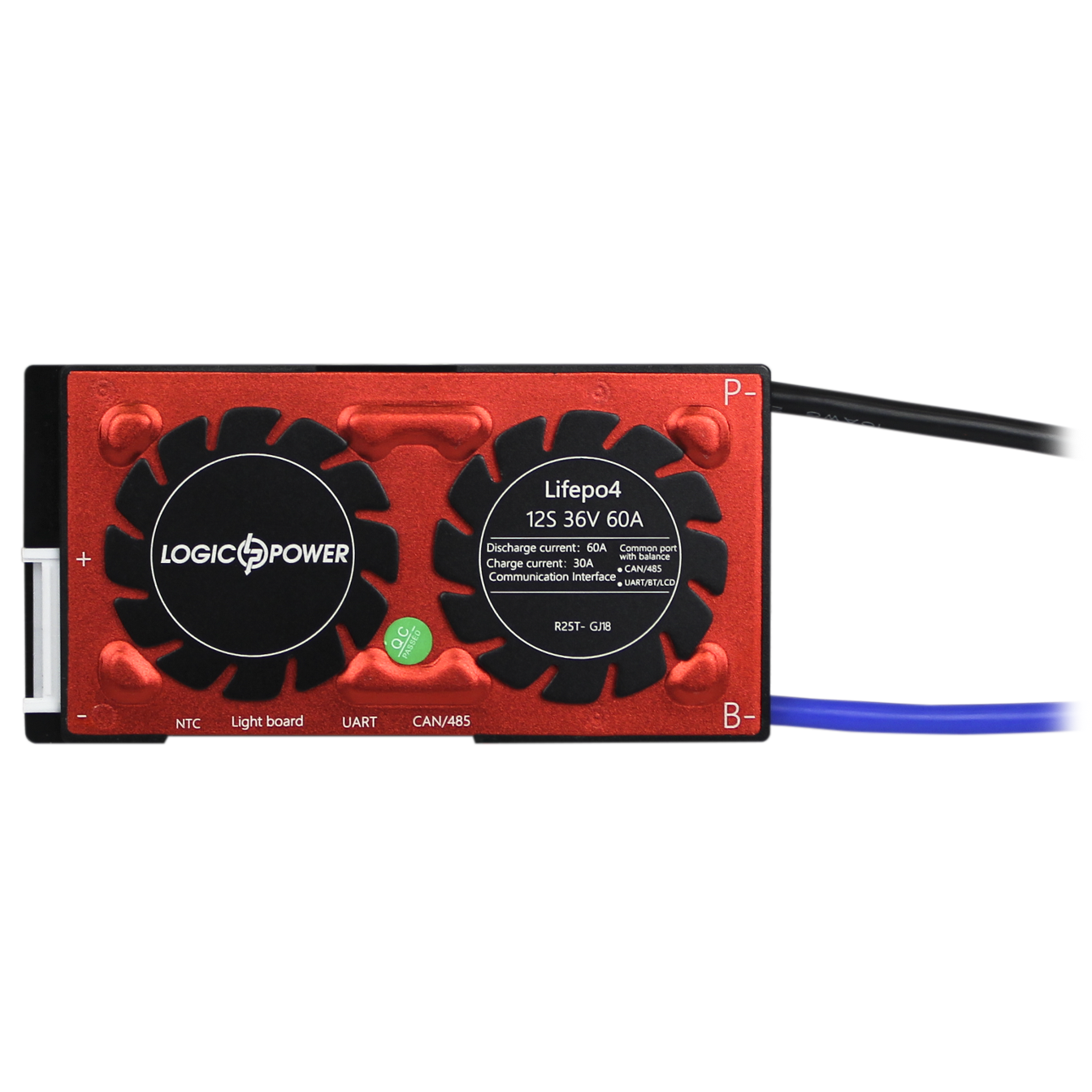 Плата Smart BMS LP LiFePO4 36V 12S Dis 60A Ch 30A UART+RS485+CAN - фото 3