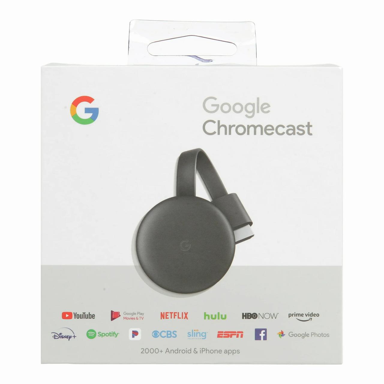 ᐉ Медиаплеер Google Chromecast 3rd Gen Black (GA00439) • Купить в