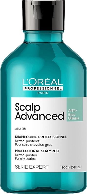 Шампунь очищающий для жирных волос Scalp Advanced L’Oreal Professionnel Paris без сульфатов и силиконов 300 мл (54228) - фото 2 Шампунь очищающий для жирных волос Scalp Advanced L’Oreal Professionnel Paris без сульфатов и силиконов 300 мл (54228) - фото 2