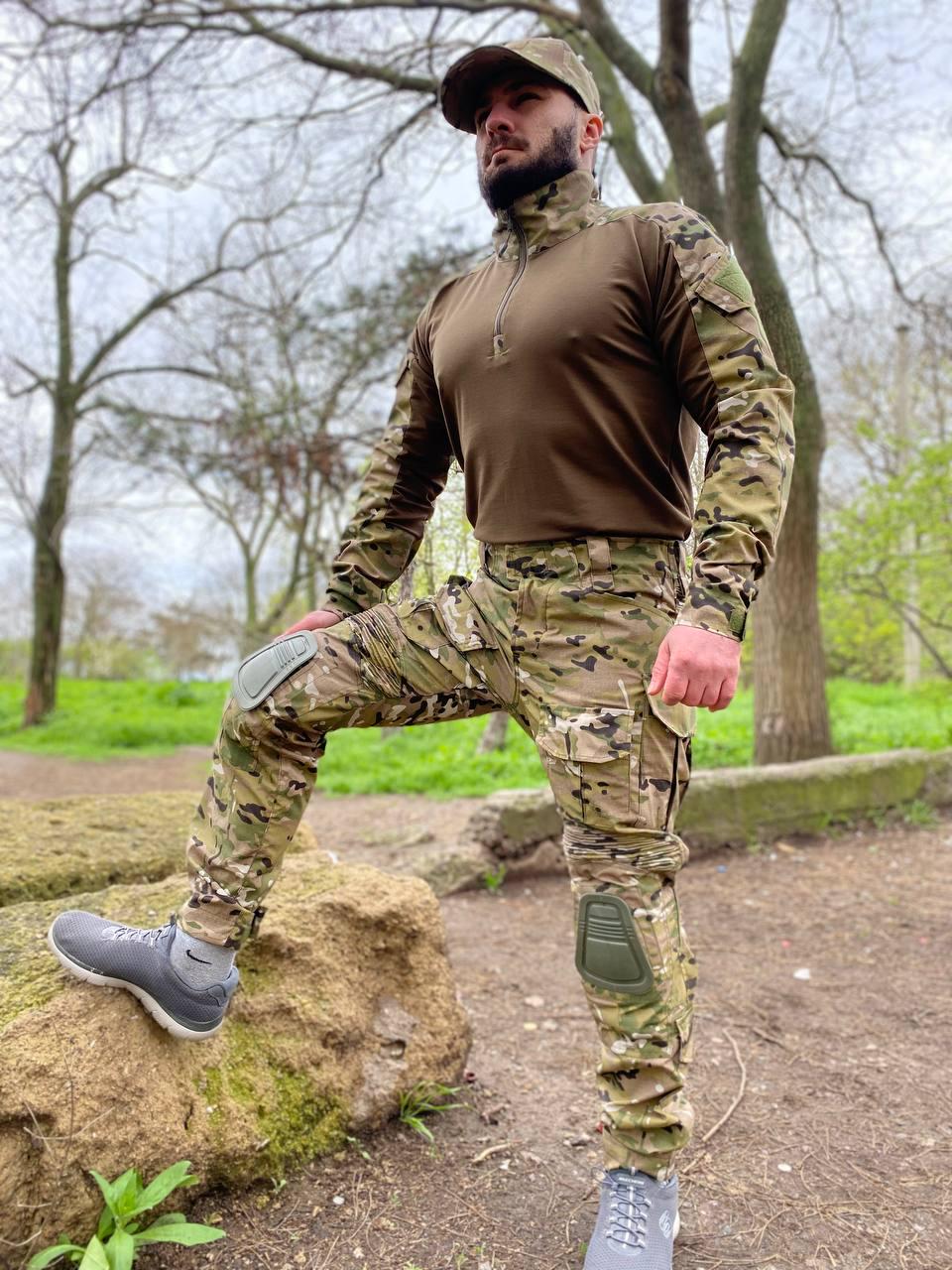 Форма літня з наколінниками р. 58 Мультикам/Камуфляжний