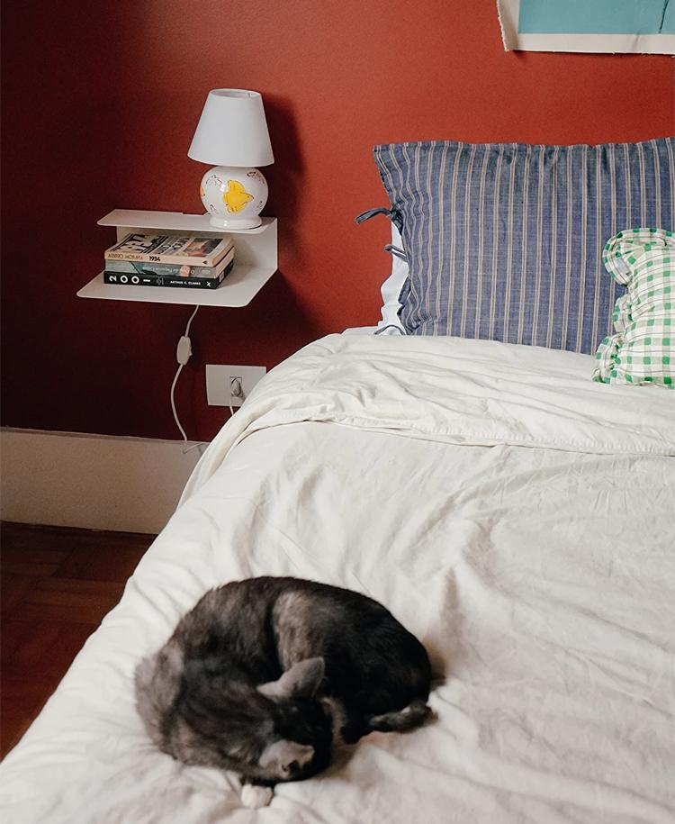 Полиця-тумба приліжкова металева NC Home Pardal Білий (110422) - фото 5 Полиця-тумба приліжкова металева NC Home Pardal Білий (110422) - фото 5