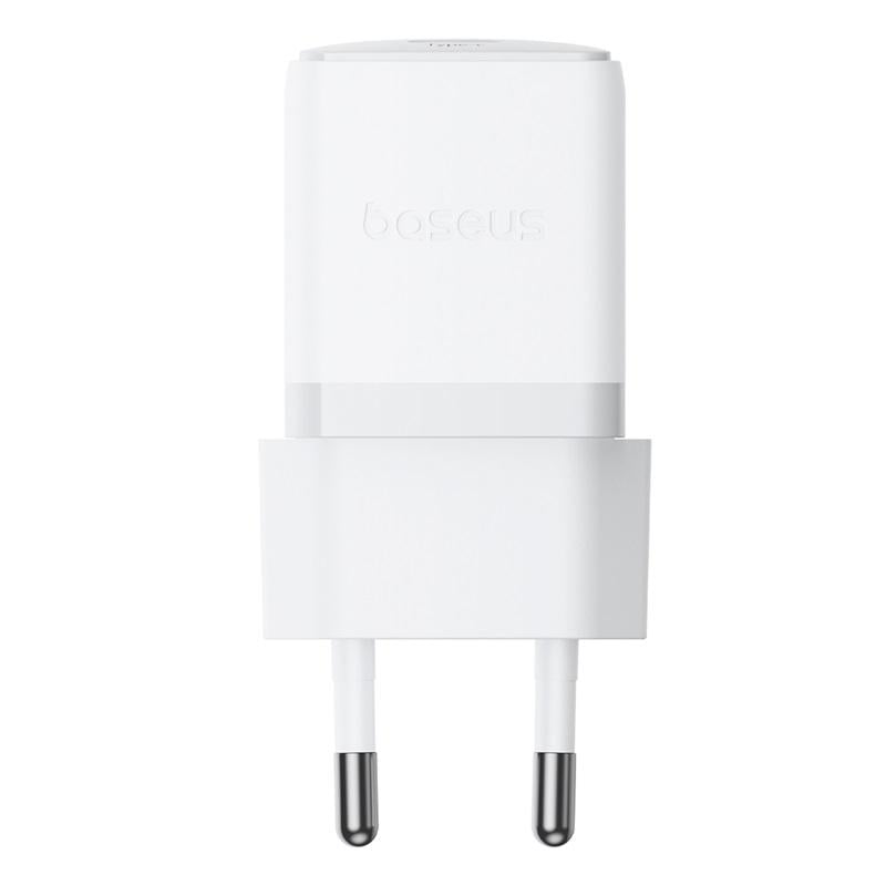 Зарядное устройство для телефона BASEUS 1C 20W EU Moon White Cable USB-C to USB-C 60W 20V/3A 1m Moon White (19180) Зарядное устройство для телефона BASEUS 1C 20W EU Moon White Cable USB-C to USB-C 60W 20V/3A 1m Moon White (19180)