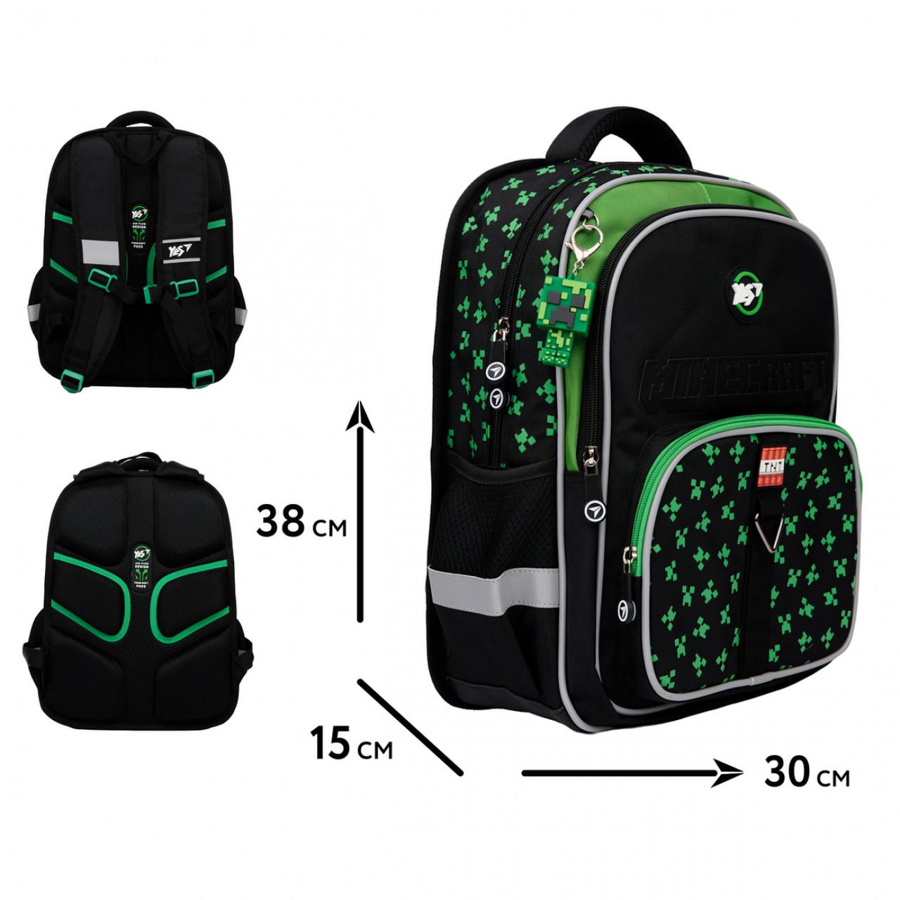 Рюкзак шкільний ортопедичний YES Minecraft S-72 38 см (559900) - фото 6