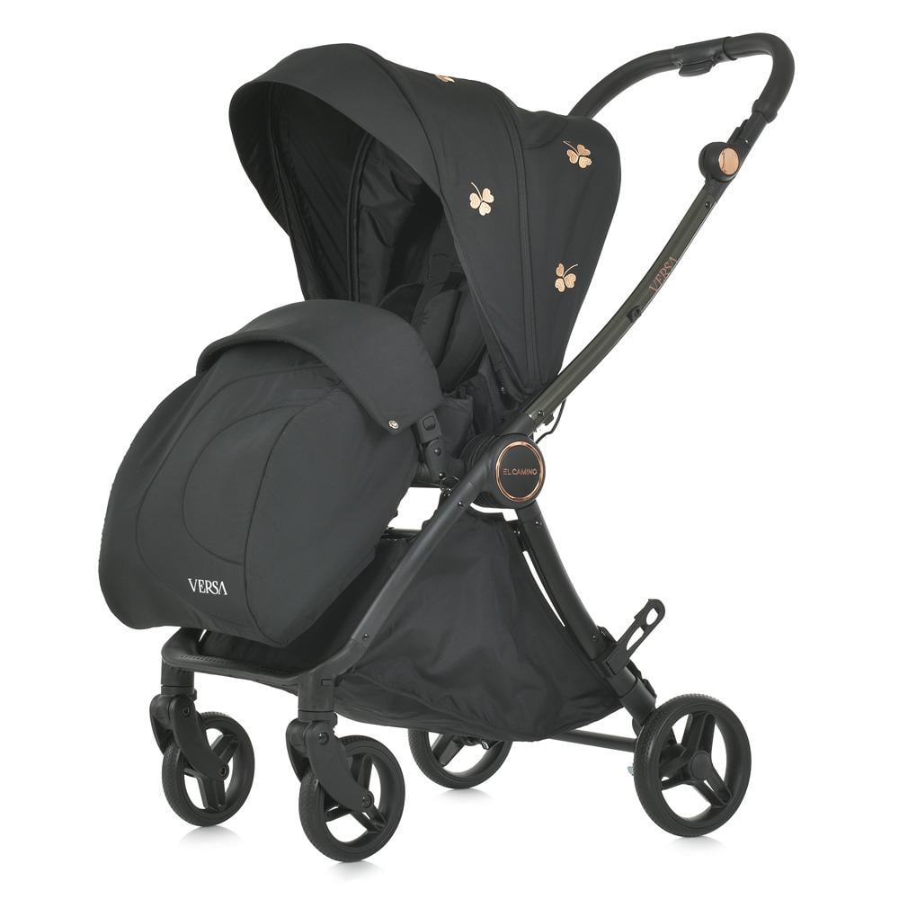 Коляска дитяча прогулянкова El Camino VERSA Clover Black (ME 1078)