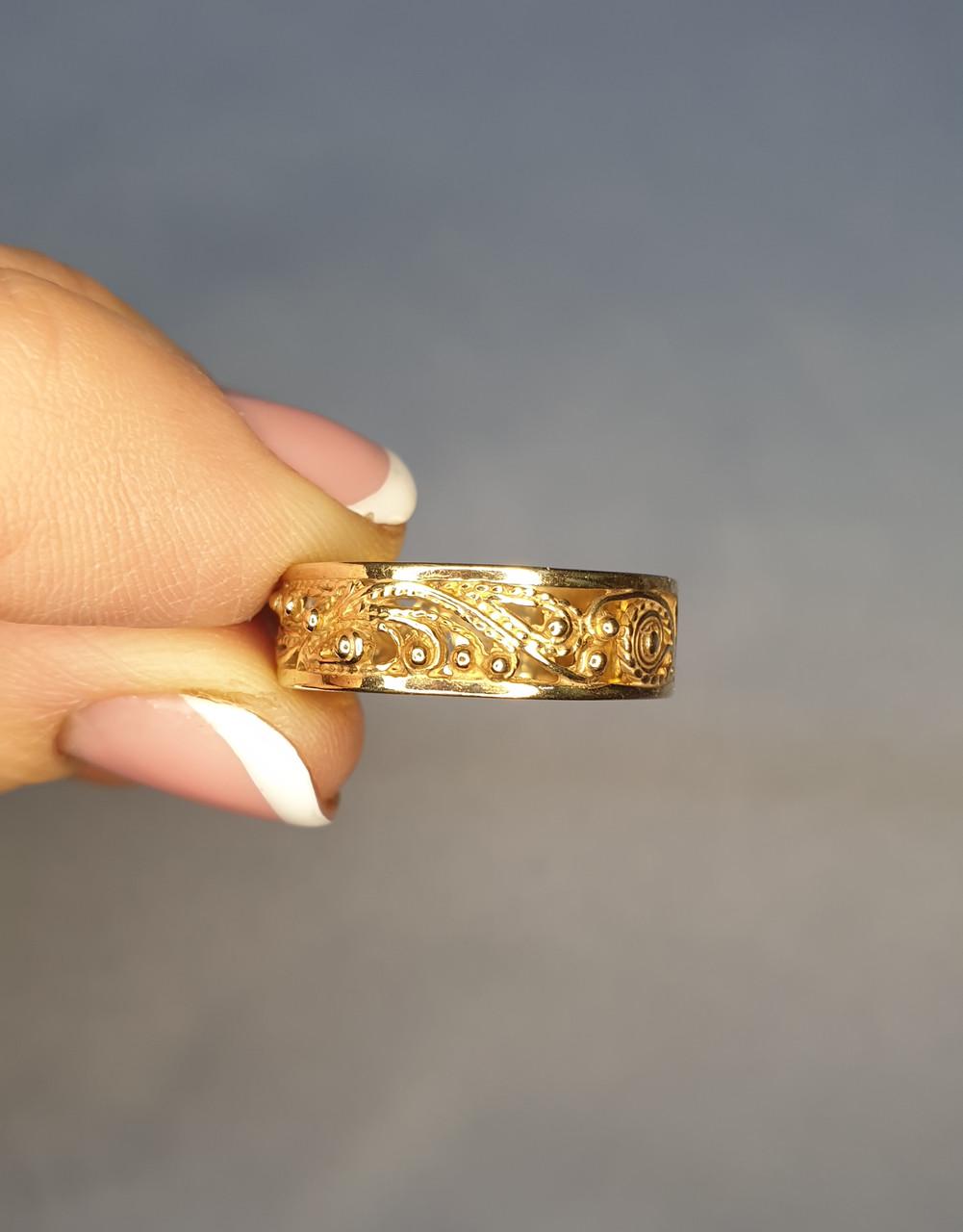 Кольцо позолоченное р. 19 3,1 г (1302443290)