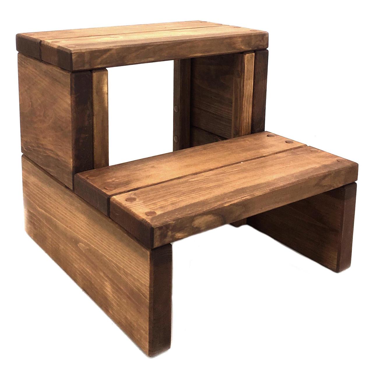 Скамейка-ступенька из дерева Потомак Сепия (ССТ-001208)