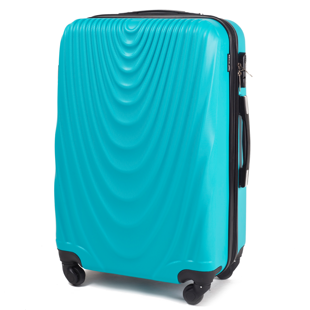 Чемодан ручная кладь Wings 304 малый на 4 колесах 55х38х23 см Голубой