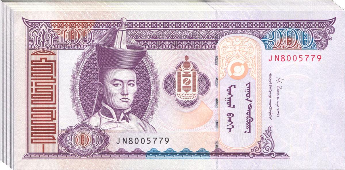 Коллекционная банкнота Монголия 2014 100 тугриков P65c UNC