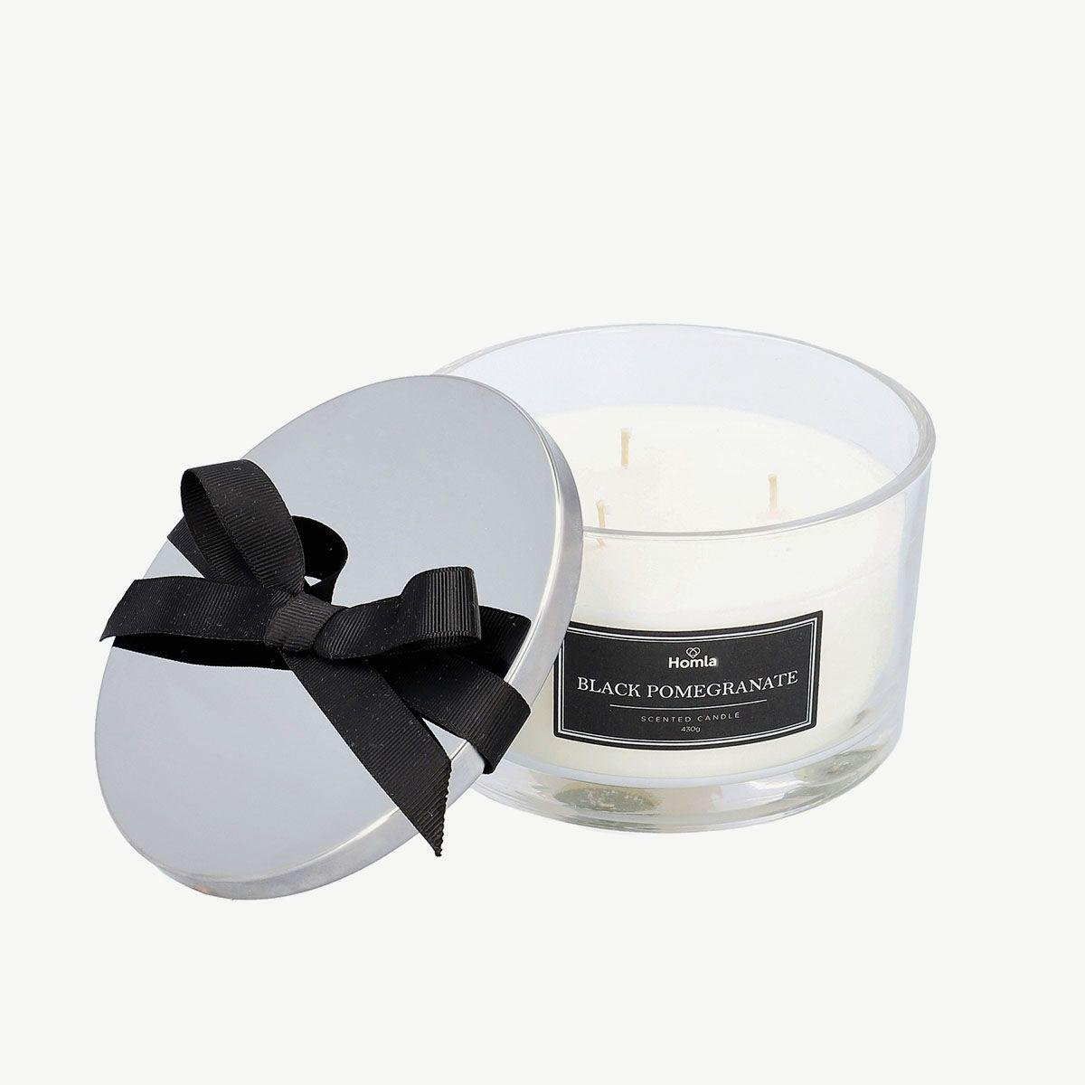 Ароматическая свеча Homla MOON Black Pomegranate 13х8 см Белый (164613) Ароматическая свеча Homla MOON Black Pomegranate 13х8 см Белый (164613)