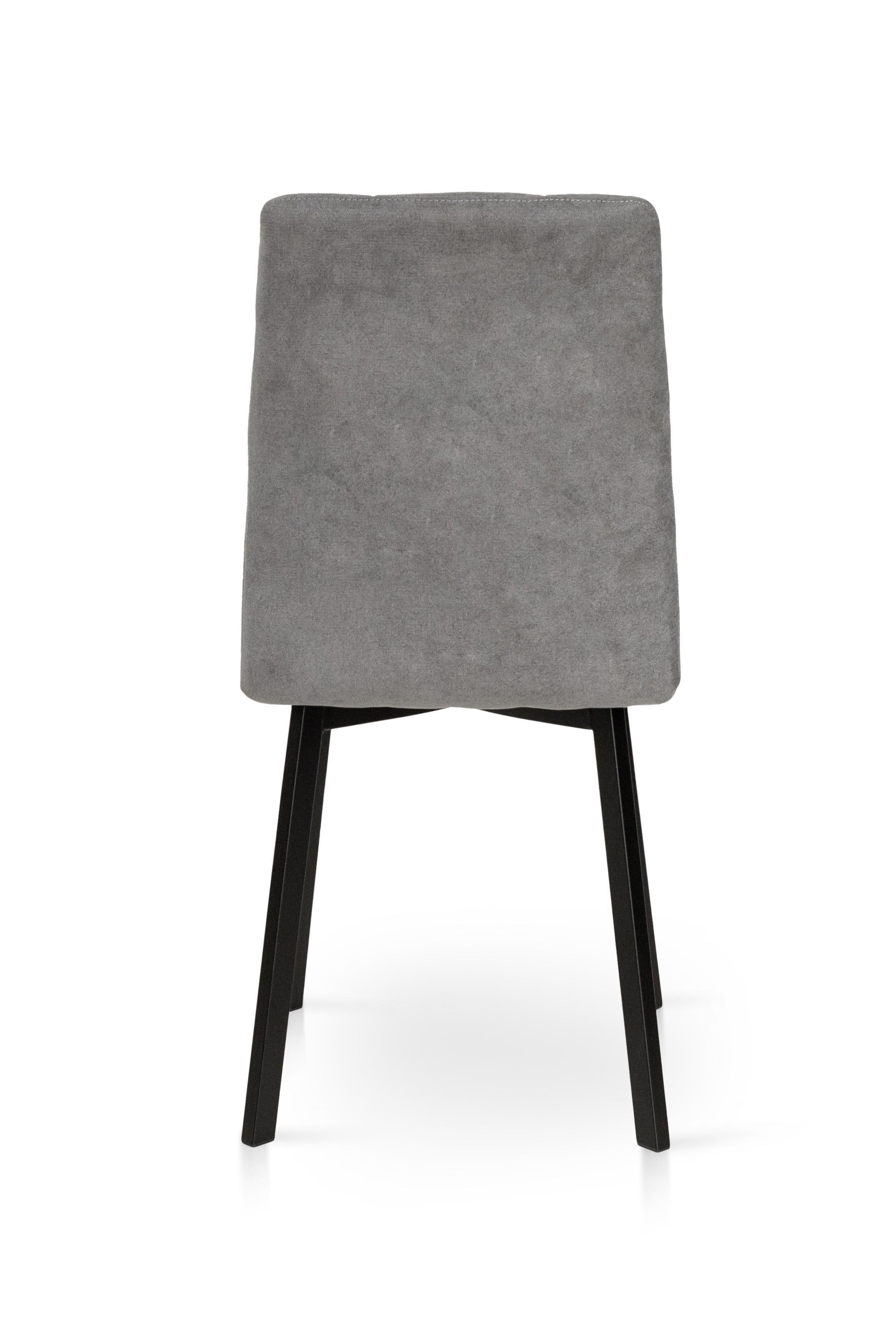 Стілець для кухні та вітальні Фіджи Трініті 450х960х530 мм Чорний/Темно-сірий (GAА0056036) - фото 4