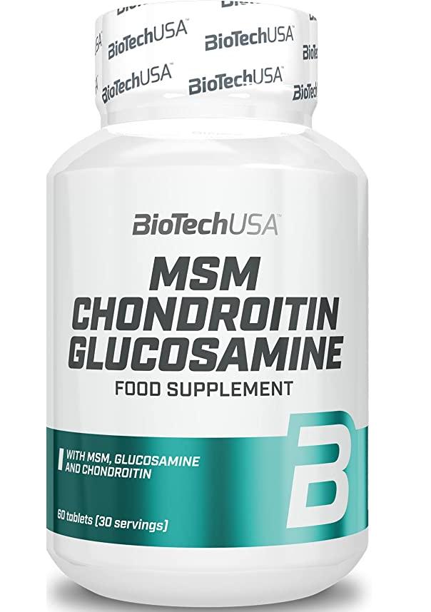 Хондропротектор (для спорта) BioTechUSA MSM Chondroitin Glucosamine 60 Tabs - фото 1