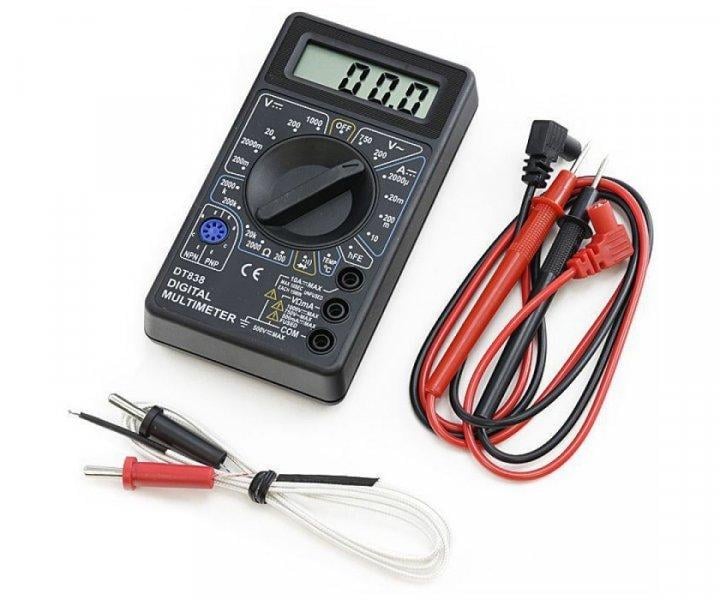 Мультиметр цифровий Digital DT- 838 з термопарою і кроною Чорний (343374368) - фото 2 Мультиметр цифровий Digital DT- 838 з термопарою і кроною Чорний (343374368) - фото 2