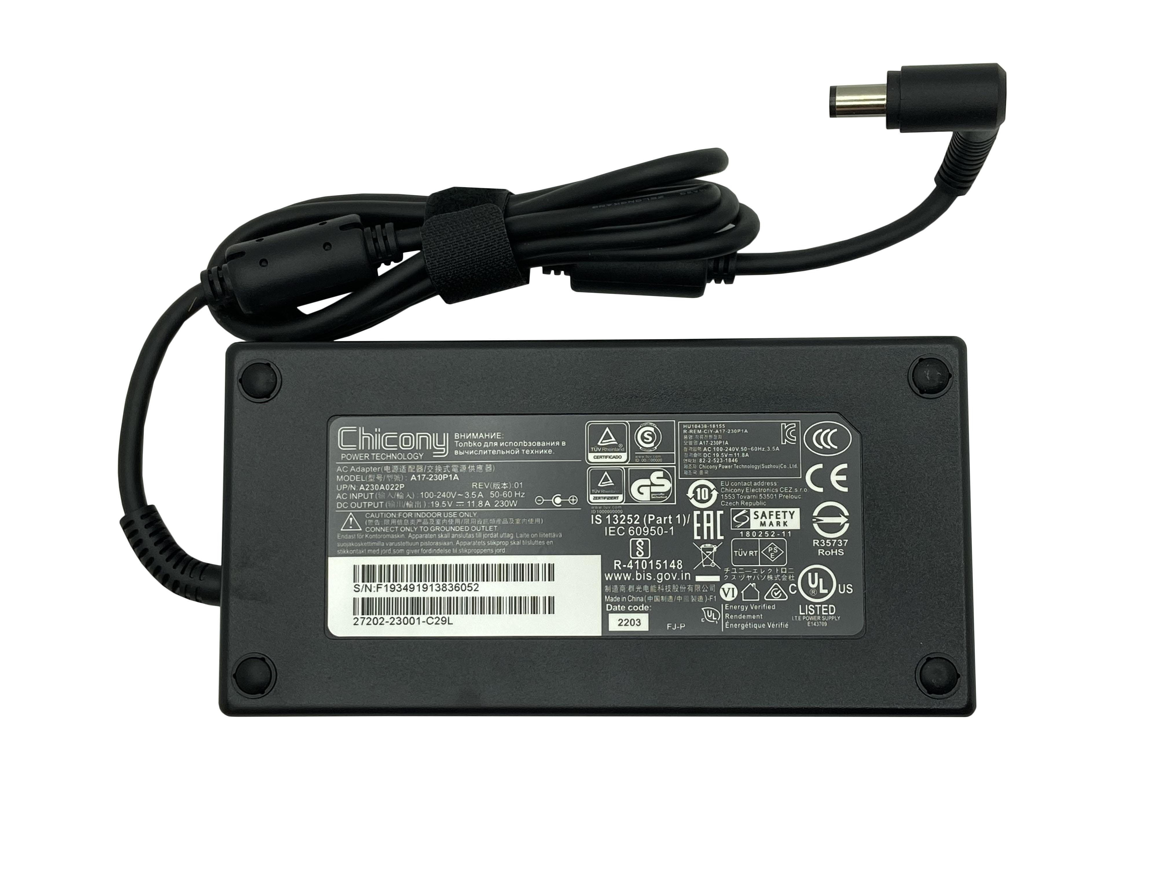 Блок питания для ноутбука Acer 230W 19,5V 11,8A A12-230P1A 7,4x5,0 мм