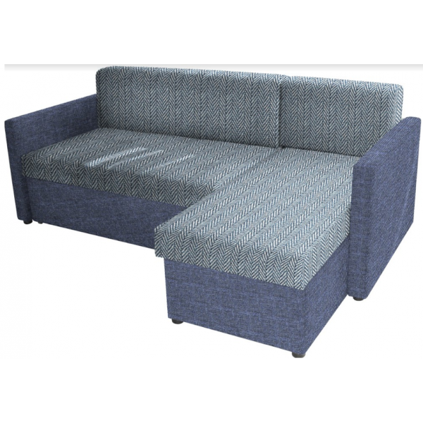 Диван угловой раскладной Modern Томас натуральное дерево/ткань Серый