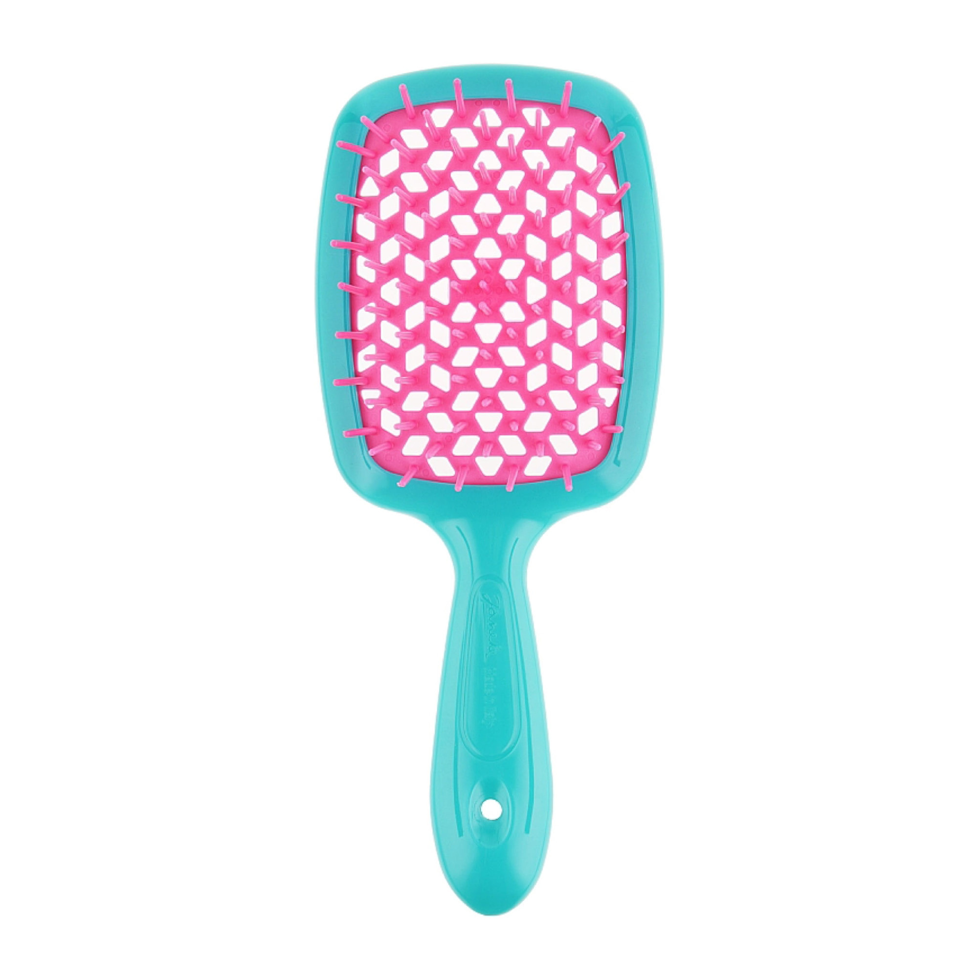 Расческа Janeke 1830 Superbrush Голубой с розовым (8006060612247)