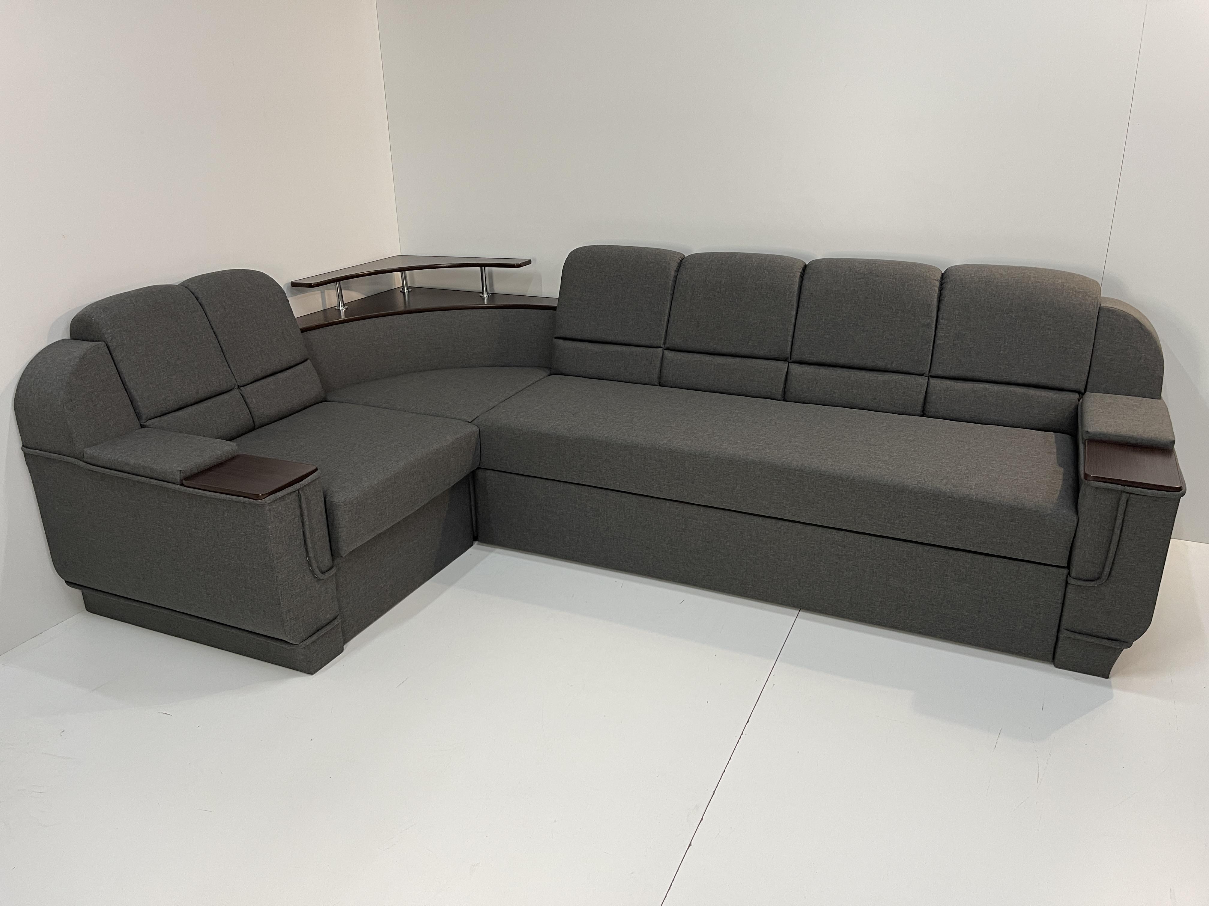 Диван кутовий Меркурій 3м 300х185 см Темно-сірий