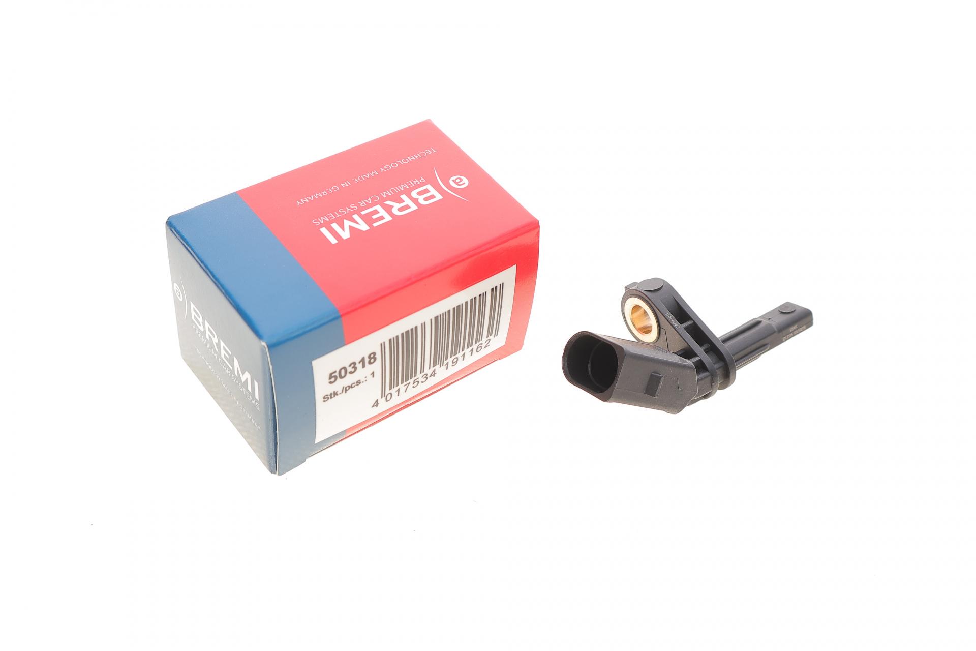 Датчик BREMI ABS передний/задний VW T5/T6 1,9-3.2 03-/Caddy III 1,4-2,0TDi 04-15 R (50318)