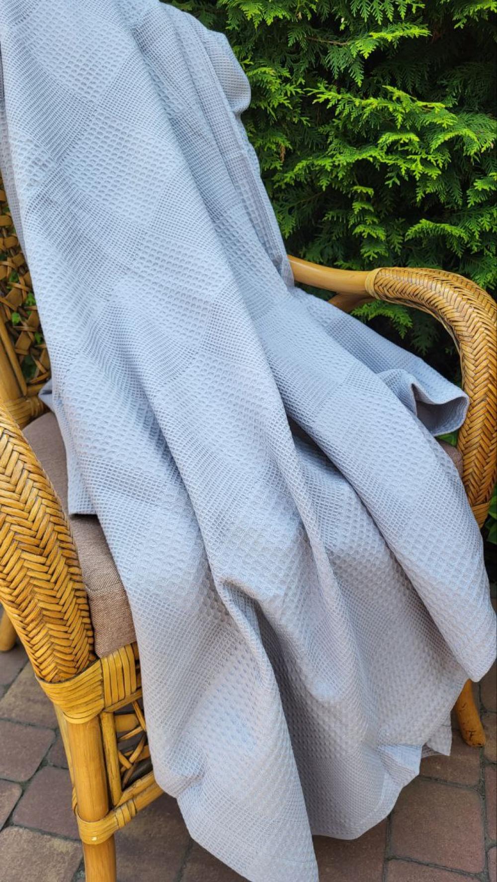 Покрывало Пике Вафелька 160x220 см Серый (11187) - фото 4 Покрывало Пике Вафелька 160x220 см Серый (11187) - фото 4