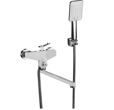 Смеситель для ванны Frap F2258 H58 d 35 мм Белый/Хром