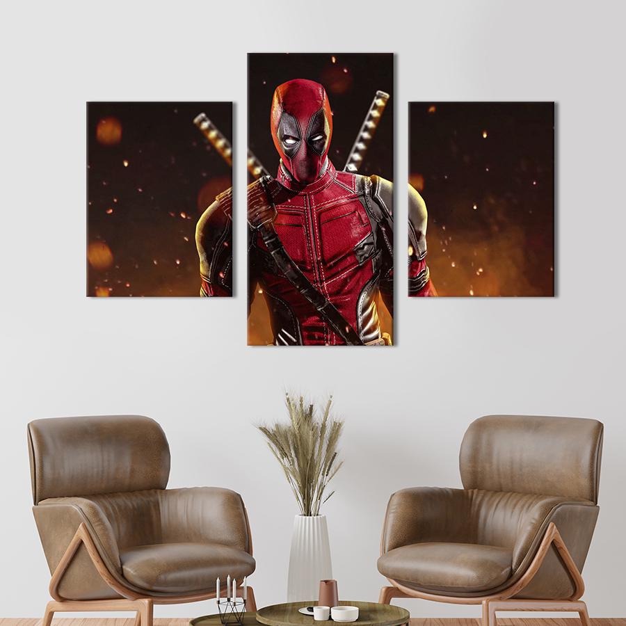 Картина для интерьера Deadpool 141x90 см (700-32)