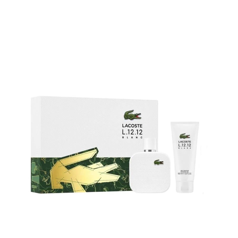 Подарунковий набір для чоловіків Lacoste L.12.12 Blanc гель для душу 100 мл та туалетна вода 50 мл (395895)