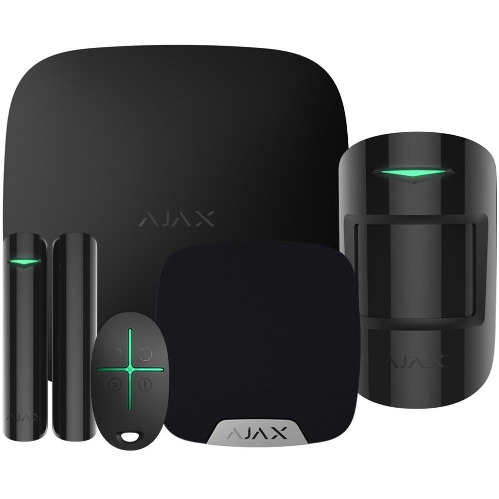 Комплект бездротової сигналізації Ajax StarterKit + HomeSiren Black