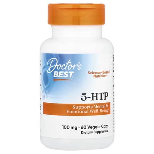 Растительная добавка Doctor's Best 5-HTP 100 мг 60 Veggie Caps (DRB-00077)