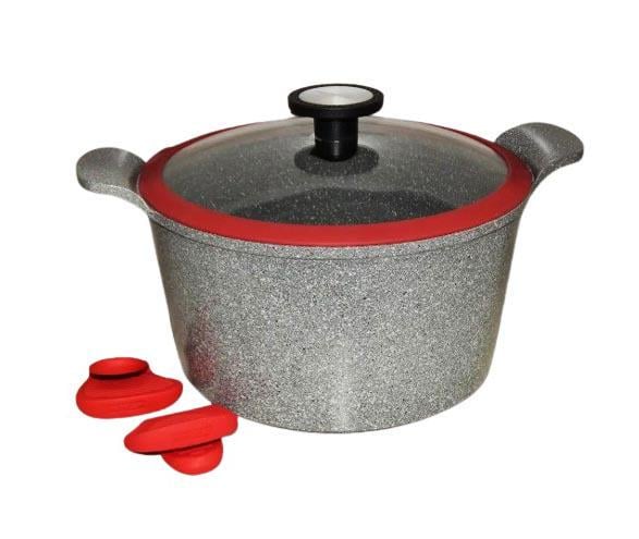 Каструля зі скляною кришкою Neoflam EK-OT-D26I Marble з мармуровим покриттям 26 см (1929359508)