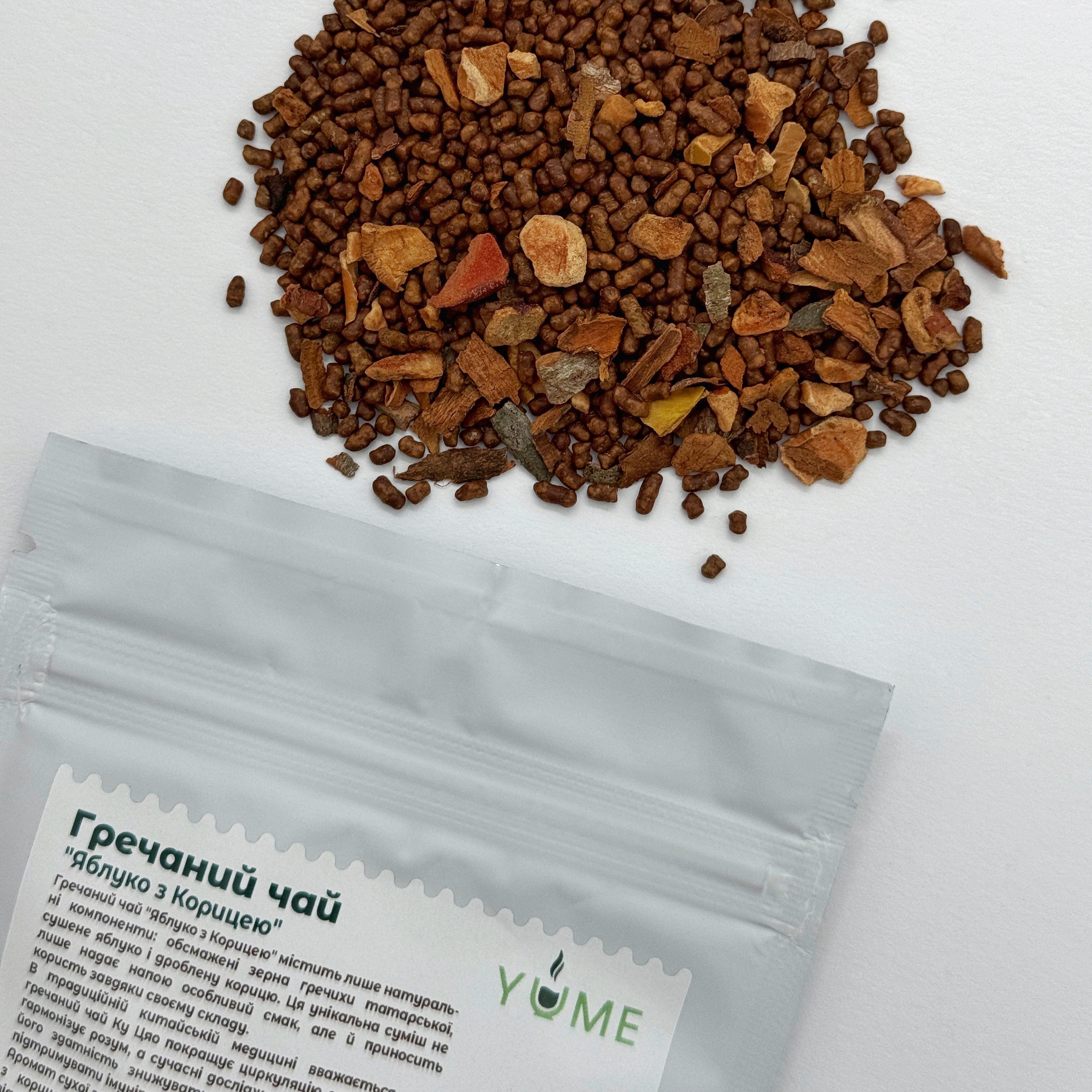 Чай гречневый YUME Ку Цяо яблоко и корица 100 г (1812-100гр) - фото 2