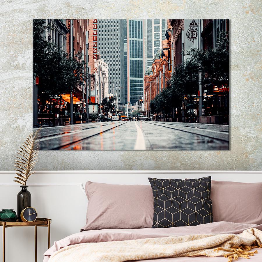 Картина город Здание Gowings на Джордж-стрит Сидней 51x34 см (A647-1)