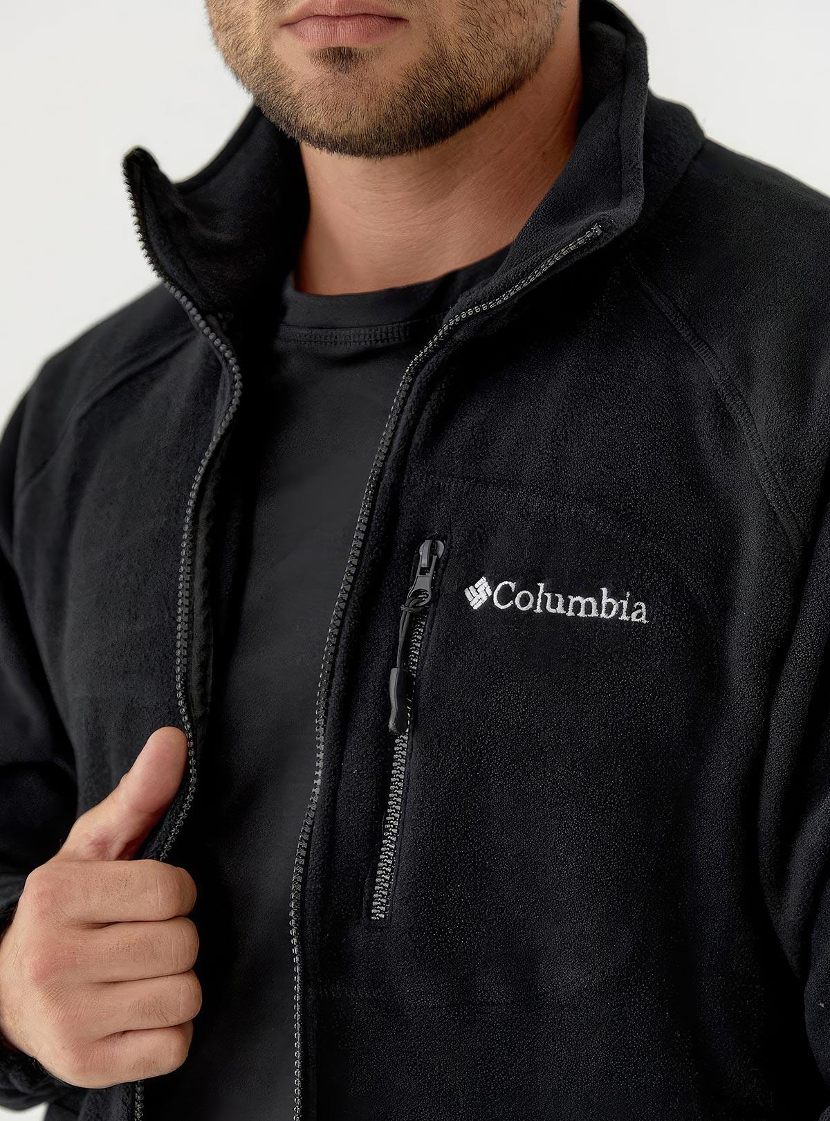 Кофта флісова чоловіча Columbia з кишенями на блискавці зимова спортивна XXXL Чорний (73401) - фото 7 Кофта флісова чоловіча Columbia з кишенями на блискавці зимова спортивна XXXL Чорний (73401) - фото 7