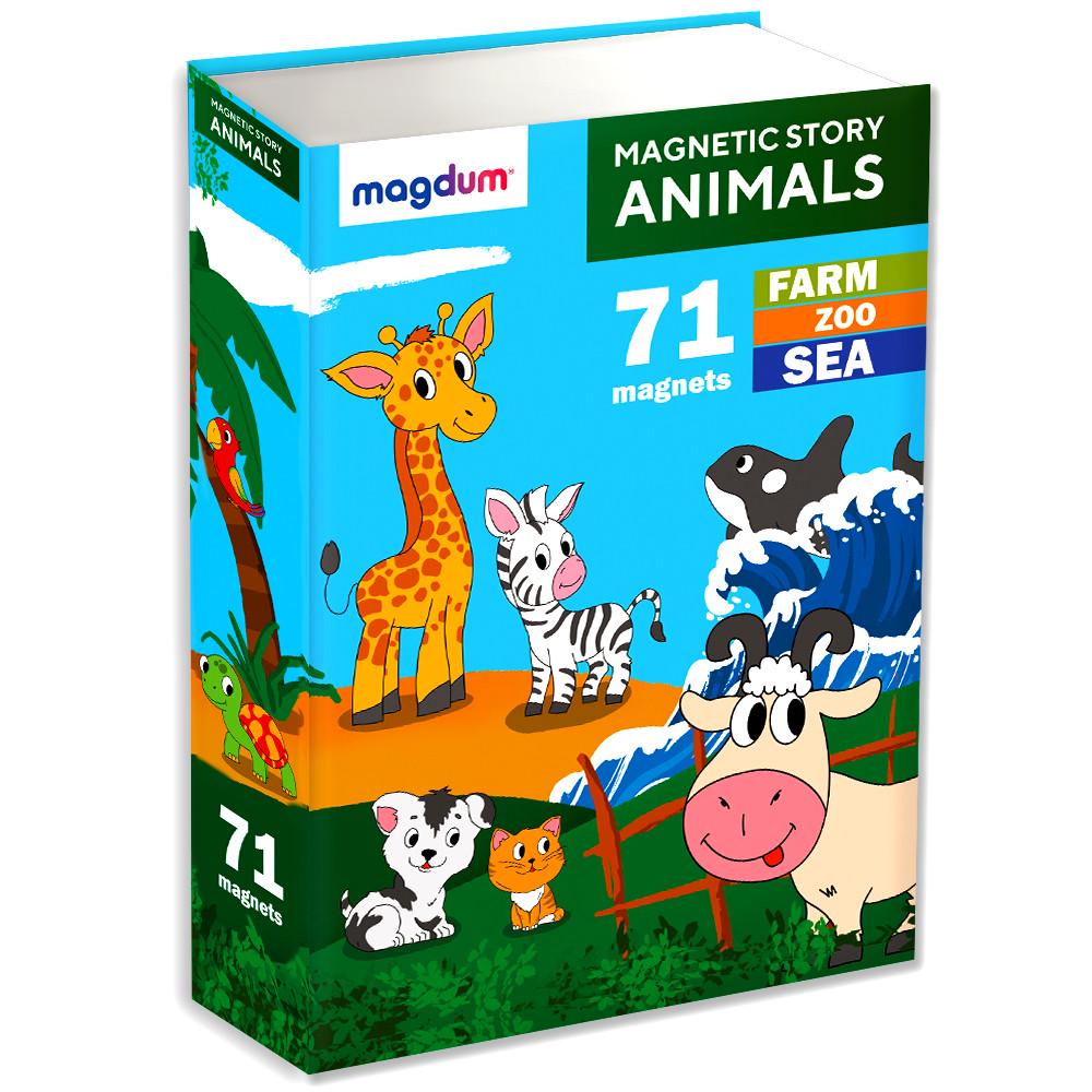 Набір магнітів Magdum Магнітна історія Тварини 71 шт. (ML4032-01 EN)