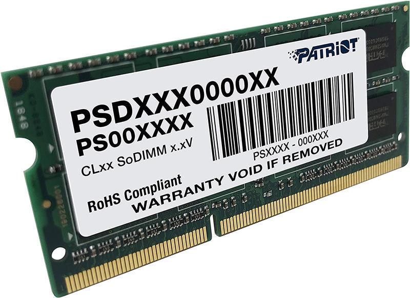 Оперативная память Patriot Signature Line DDR3 SO-DIMM 4GB/1333 (PSD34G13332S) - фото 2