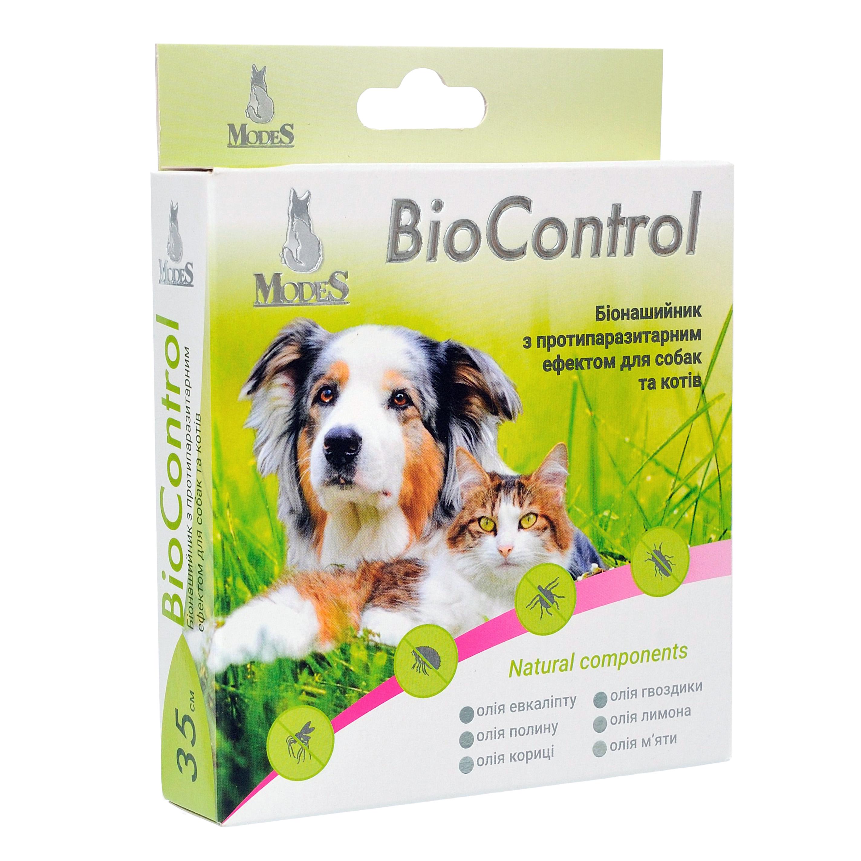 Біонашийник ModeS BioControl з протипаразитарним ефектом для собак/котів 35 см (27850419)