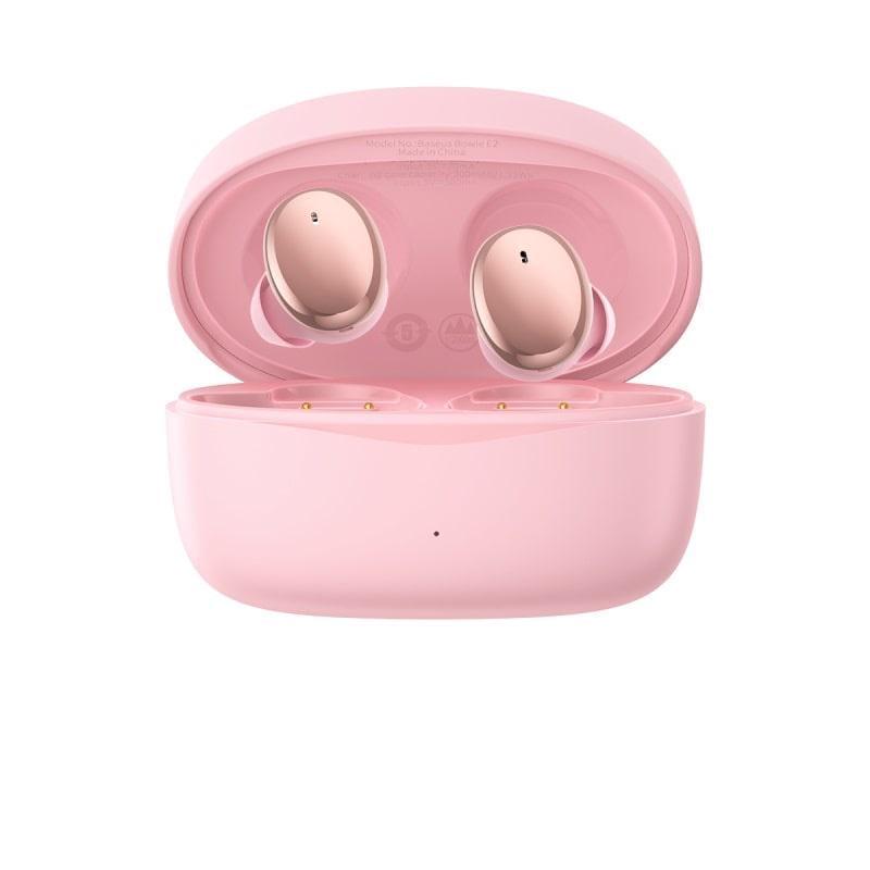 Наушники Bluetooth BASEUS True Wireless Earphones Bowie E2 |BT5.2, 40/300mAh, 5H, Location, OTA| (NGTW090005) pink