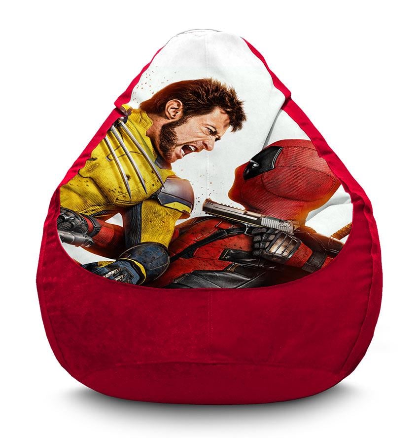 Кресло-мешок iPuff Deadpool vs Wolverine Marvel флок XXXL 100х135 см Красный (113928-2) Кресло-мешок iPuff Deadpool vs Wolverine Marvel флок XXXL 100х135 см Красный (113928-2)
