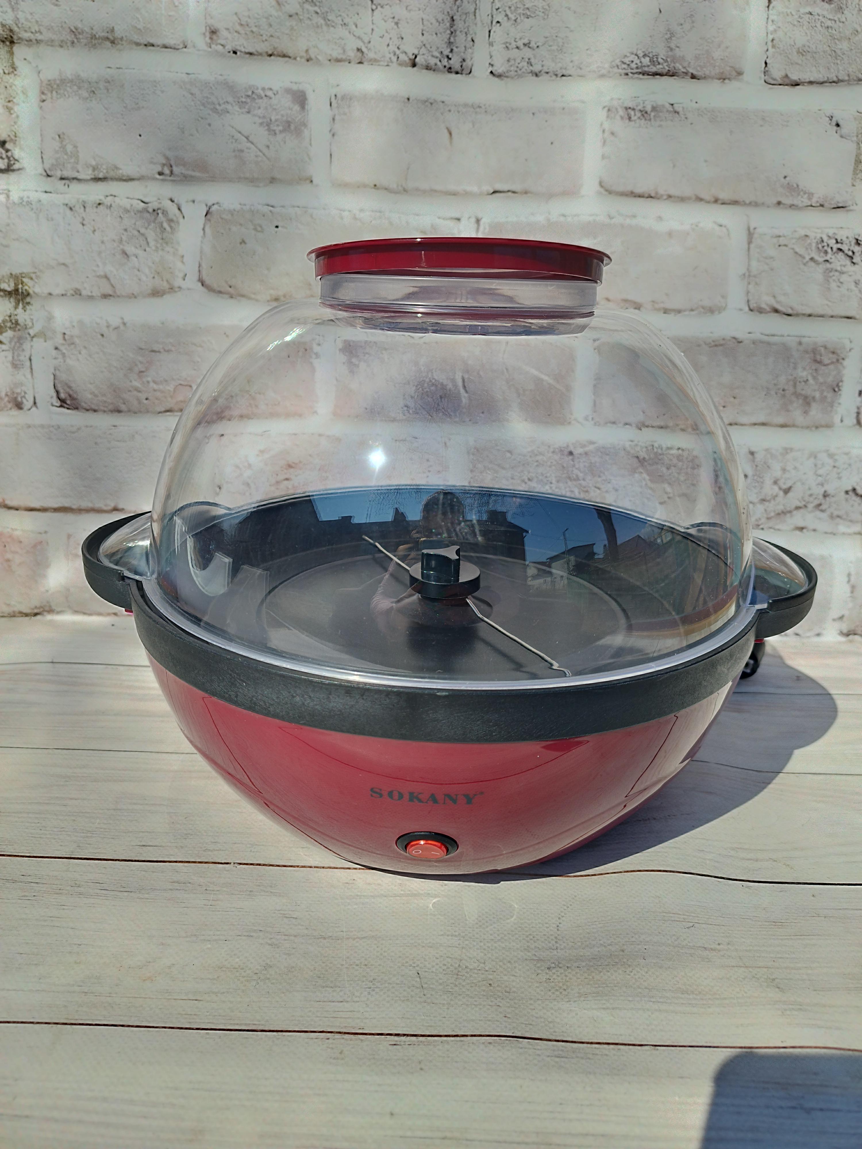 Аппарат для попкорна Sokany SK-905 850 Вт Красный (SK-905)