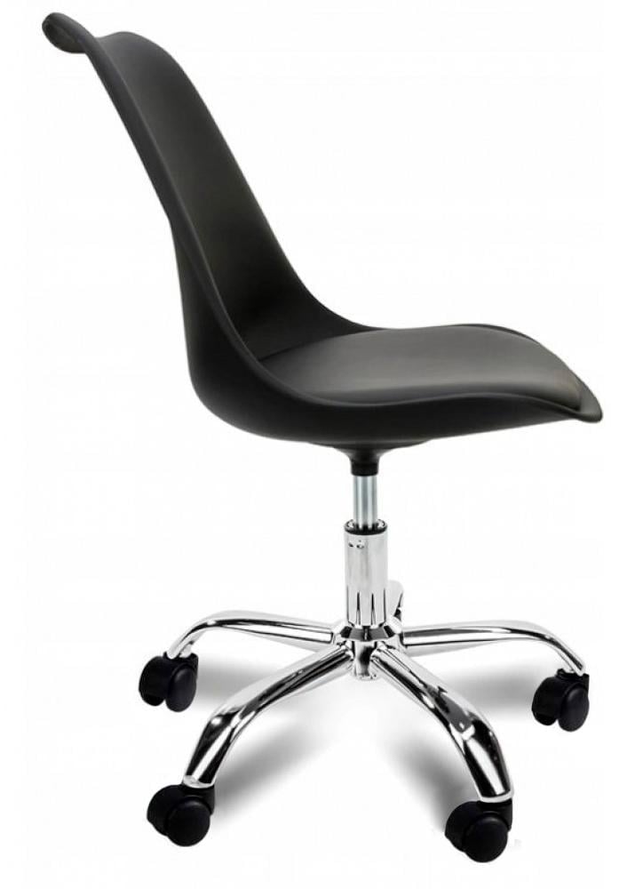 Крісло офісне комп'ютерне Bonro B-487 на колесах Чорний (3536) - фото 3