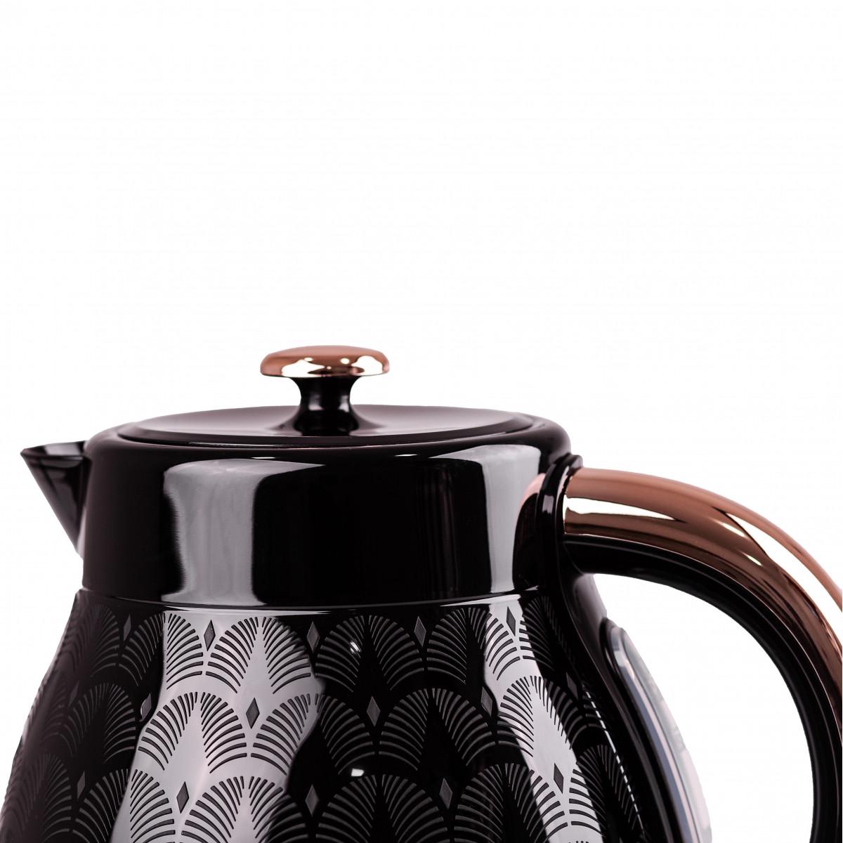 Электрочайник Sokany SK1030B бесшумный 1,7 л Черный (2796) - фото 5